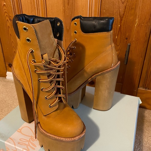 Jeffrey Campbell HBIC Wheat platform Boot - Picture 6 of 10